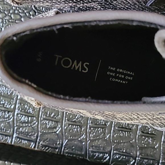 TOMS Kala faux snake print wedge bootie. Black multi. Size 9 - Picture 9 of 11